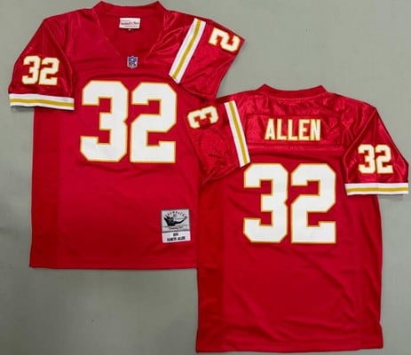 Kansas City Chiefs #32 Marcus Allen Red 1994 Throwback Jersey
