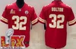 Kansas City Chiefs #32 Nick Bolton Limited Red Super Bowl LIX Vapor Jersey