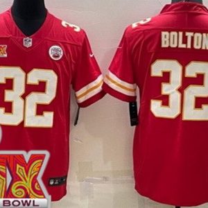 Kansas City Chiefs #32 Nick Bolton Limited Red Super Bowl LIX Vapor Jersey