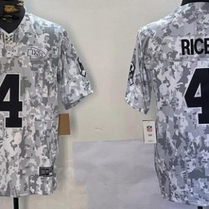 Kansas City Chiefs #4 Rashee Rice Limited Arctic Camo 2024 Salute to Service Jersey