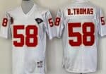 Kansas City Chiefs #58 Derrick Thomas White 1994 Throwback Jersey