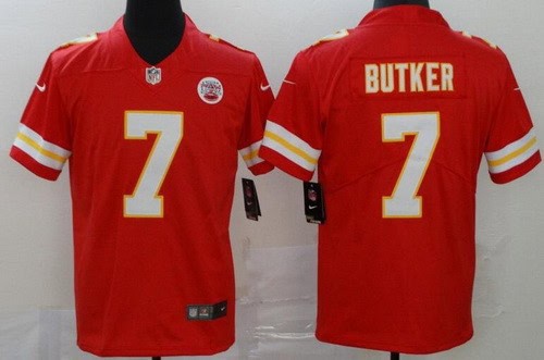 Kansas City Chiefs #7 Harrison Butker Limited Red Vapor Untouchable Jersey