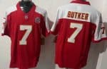 Kansas City Chiefs #7 Harrison Butker Red Thanksgiving FUSE Vapor Jersey