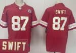 Kansas City Chiefs #87 Taylor Swift Limited Red Vapor Jersey