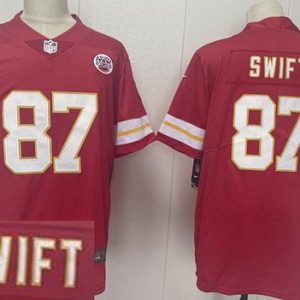 Kansas City Chiefs #87 Taylor Swift Limited Red Vapor Jersey