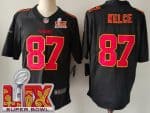 Kansas City Chiefs #87 Travis Kelce Limited Black Fashion Super Bowl LIX Vapor Jersey