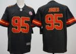 Kansas City Chiefs #95 Chris Jones Limited Black Fashion Vapor Jersey