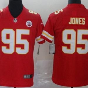 Kansas City Chiefs #95 Chris Jones Limited Red Vapor Untouchable Jersey