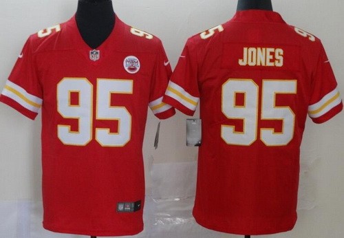 Kansas City Chiefs #95 Chris Jones Limited Red Vapor Untouchable Jersey