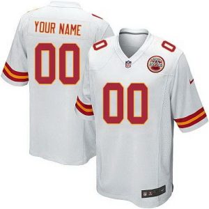 Kansas City Chiefs Customized Game White Jersey