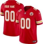 Kansas City Chiefs Customized Limited Red FUSE Vapor Jersey