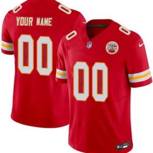 Kansas City Chiefs Customized Limited Red FUSE Vapor Jersey