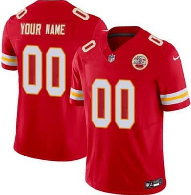 Kansas City Chiefs Customized Limited Red FUSE Vapor Jersey
