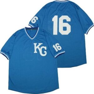 Kansas City Royals #16 Bo Jackson Blue Mesh Throwback Jersey