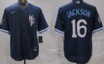 Kansas City Royals #16 Bo Jackson Navy City Cool Base Jersey