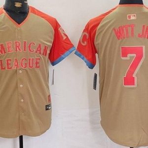 Kansas City Royals #7 Bobby Witt Jr Gray 2024 All Star Limited Jersey