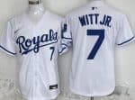 Kansas City Royals #7 Bobby Witt Jr White Limited Jersey