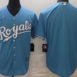 Kansas City Royals Blank Light Blue Cool Base Jersey