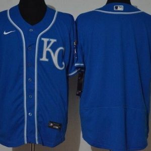 Kansas City Royals Blank Royal Blue 2020 Cool Base Jersey