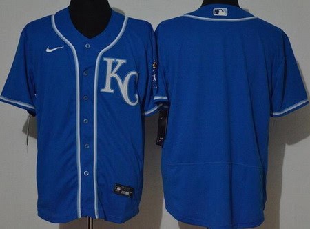 Kansas City Royals Blank Royal Blue 2020 Cool Base Jersey