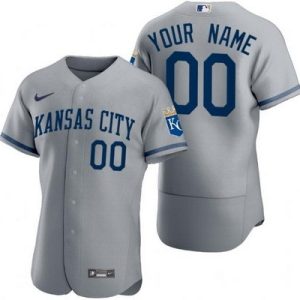 Kansas City Royals Customized Gray Authentic Jersey