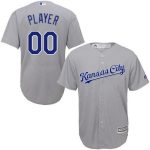 Kansas City Royals Customized Gray Cool Base Jersey