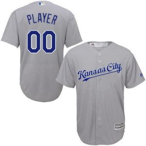 Kansas City Royals Customized Gray Cool Base Jersey