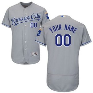 Kansas City Royals Customized Gray FlexBase Jersey