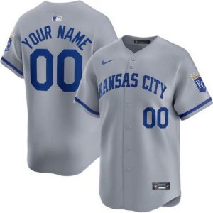 Kansas City Royals Customized Gray Limited Jersey