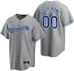 Kansas City Royals Customized Gray Road Cool Base Jersey
