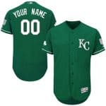 Kansas City Royals Customized Green Celtic FlexBase Jersey