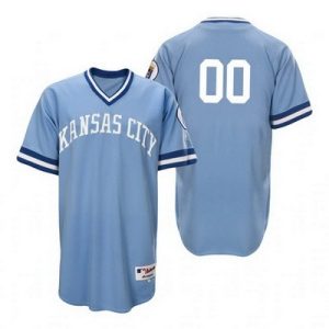 Kansas City Royals Customized Light Blue 1976 Turn Back The Clock Jersey