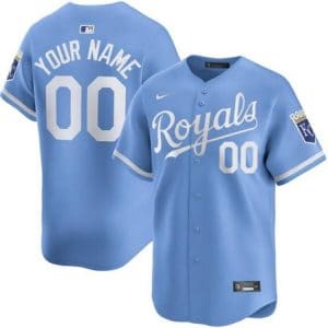 Kansas City Royals Customized Light Blue Limited Jersey