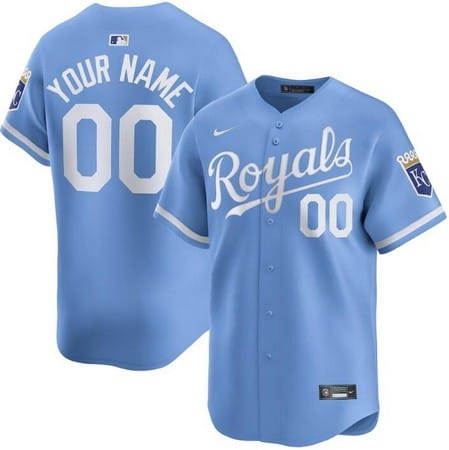 Kansas City Royals Customized Light Blue Limited Jersey