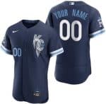 Kansas City Royals Customized Navy 2022 City Connect Authentic Jersey