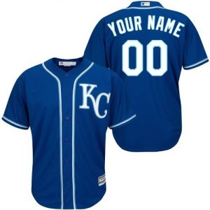 Kansas City Royals Customized Roayl Blue Cool Base Jersey