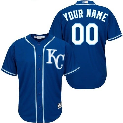 Kansas City Royals Customized Roayl Blue Cool Base Jersey