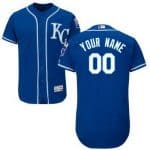 Kansas City Royals Customized Roayl Blue FlexBase Jersey