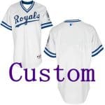 Kansas City Royals Customized White 1974 Turn Back The Clock Jersey