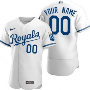 Kansas City Royals Customized White Authentic Jersey