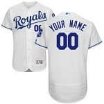 Kansas City Royals Customized White FlexBase Jersey