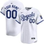 Kansas City Royals Customized White Limited Jersey