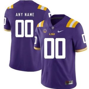 LSU Tigers Customized Purple Rush College Football Jersey