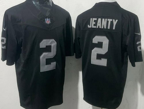 Las Vegas Raiders #2 Ashton Jeanty Limited Black FUSE Vapor Jersey