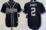 Las Vegas Raiders #2 Ashton Jeanty Limited Black Fashion Baseball Jersey