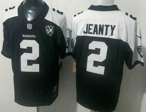 Las Vegas Raiders #2 Ashton Jeanty Limited Black Thanksgiving FUSE Vapor Jersey