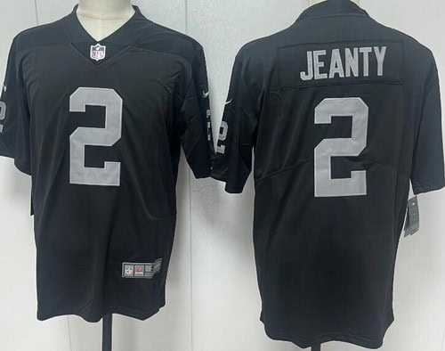 Las Vegas Raiders #2 Ashton Jeanty Limited Black Vapor Jersey