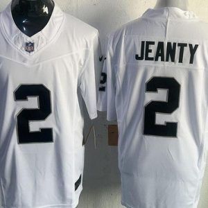 Las Vegas Raiders #2 Ashton Jeanty Limited White FUSE Vapor Jersey