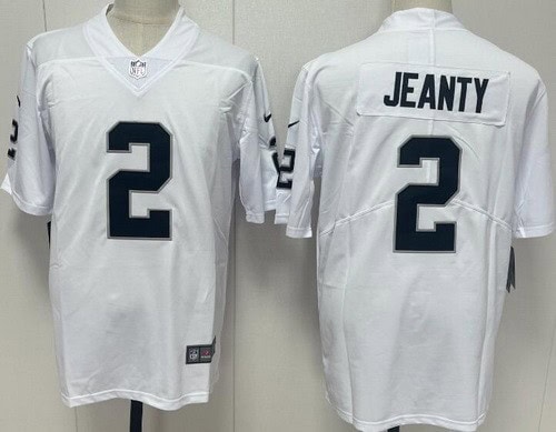 Las Vegas Raiders #2 Ashton Jeanty Limited White Vapor Jersey