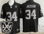 Las Vegas Raiders #34 Bo Jackson Limited Black 65th Season Vapor Jersey